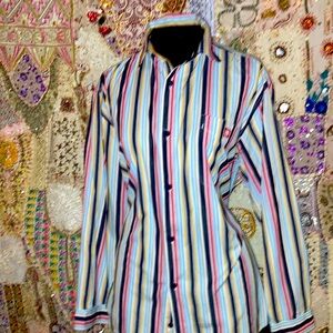 100% cotton 1 Left side pocket 7 button closure